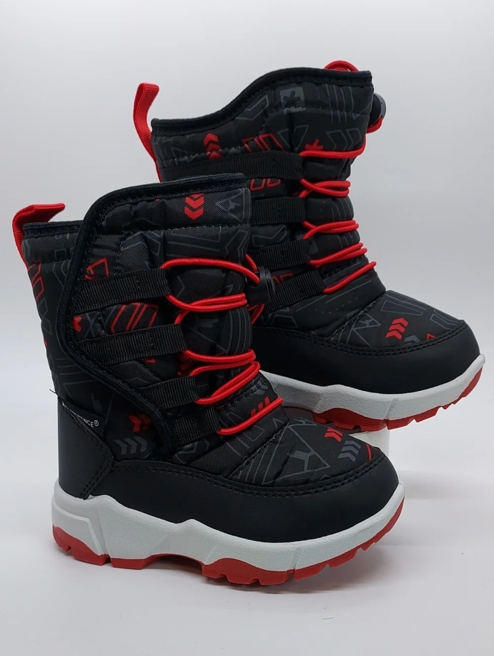 Merence Toddler Snow Winter Boots US Size 9 BLACK RED
